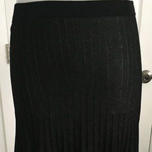 Zara glittery pleated black skirt